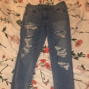 high rise skinny jeans